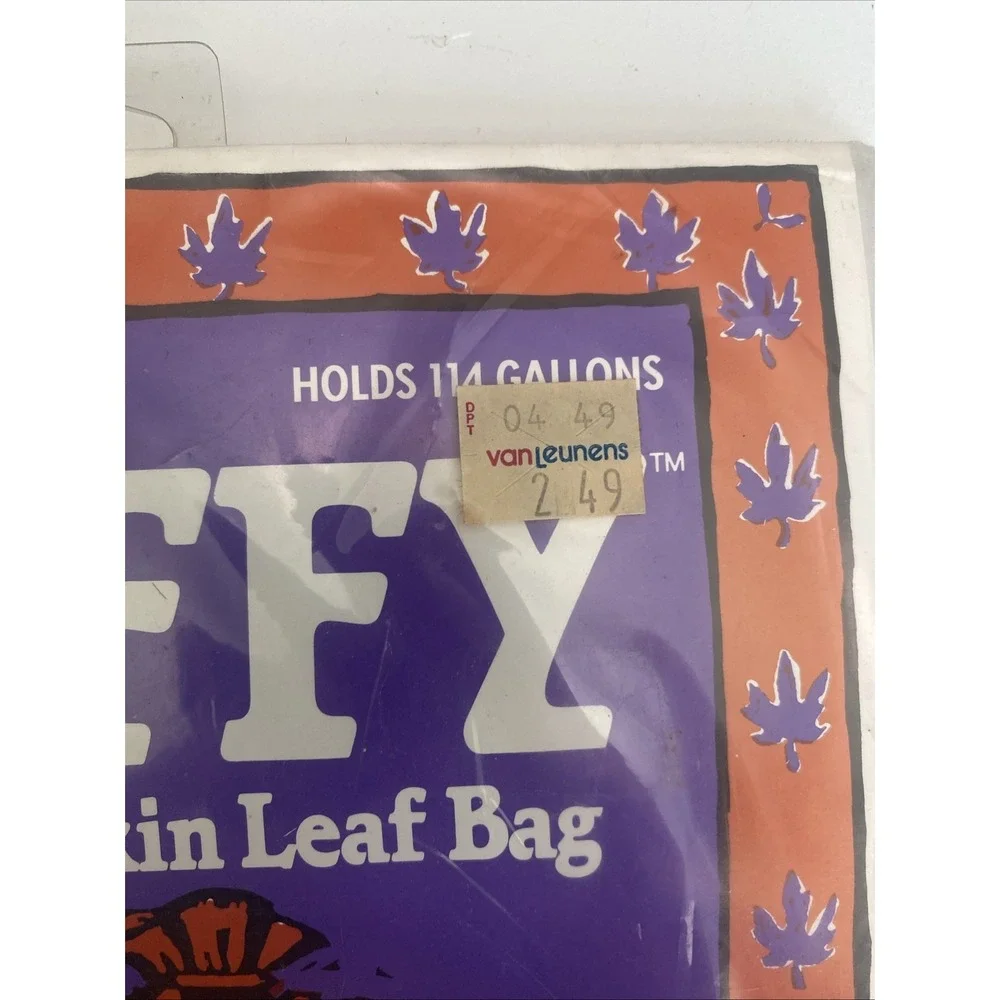 Vtg 90's Pumpkids 10-Pack Halloween Lawn Leaf Bags Pumpkins Jack-o-Lanterns